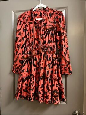 Ulla Johnson Cotton Dress Size 0 Floral Red